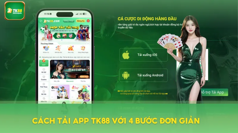 Cách tải app TK88 với 4 bước đơn giản