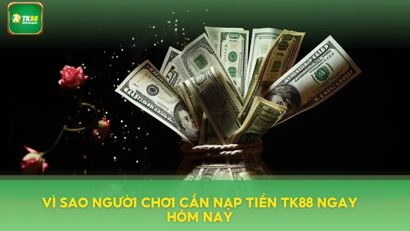 Nạp Tiền TK88 Tức Thì – Giao Dịch Tự Động, Không Gián Đoạn 3 Lý do người chơi cần nạp tiền ngay hôm nay